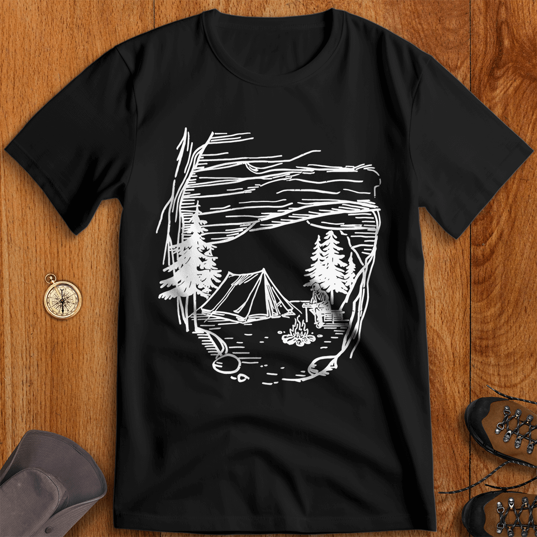 Campsite Haven: Sheltered by Nature