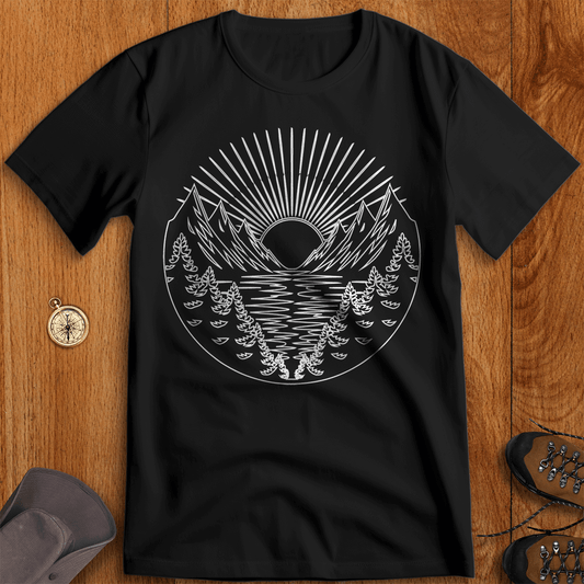 Mountain Reflection Wilderness Adventure T-Shirt