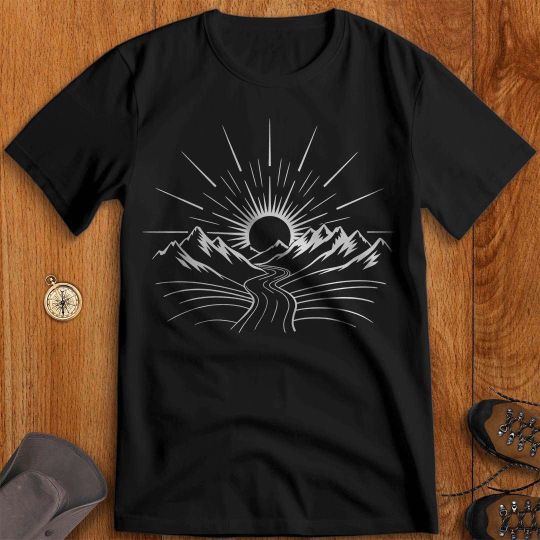 Sunlit Pathways: Journey to the Horizon