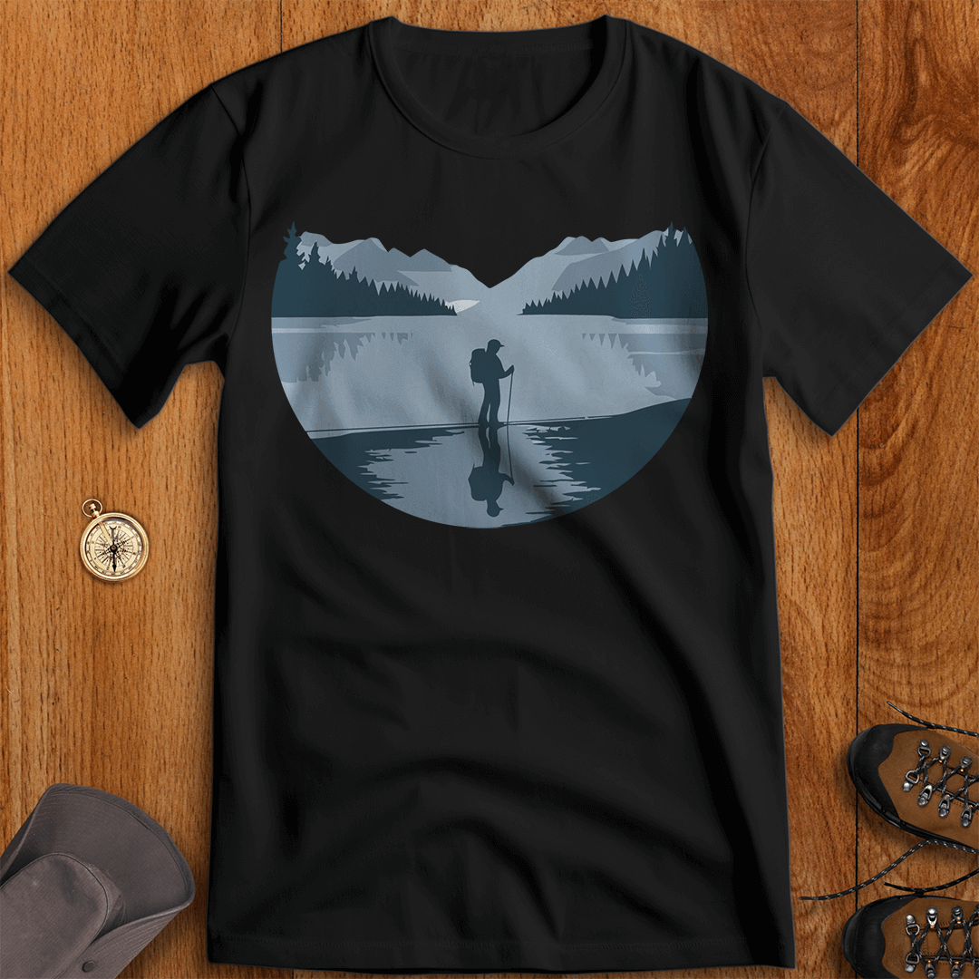 Frozen Lake Reflection: Tranquility in the Wild