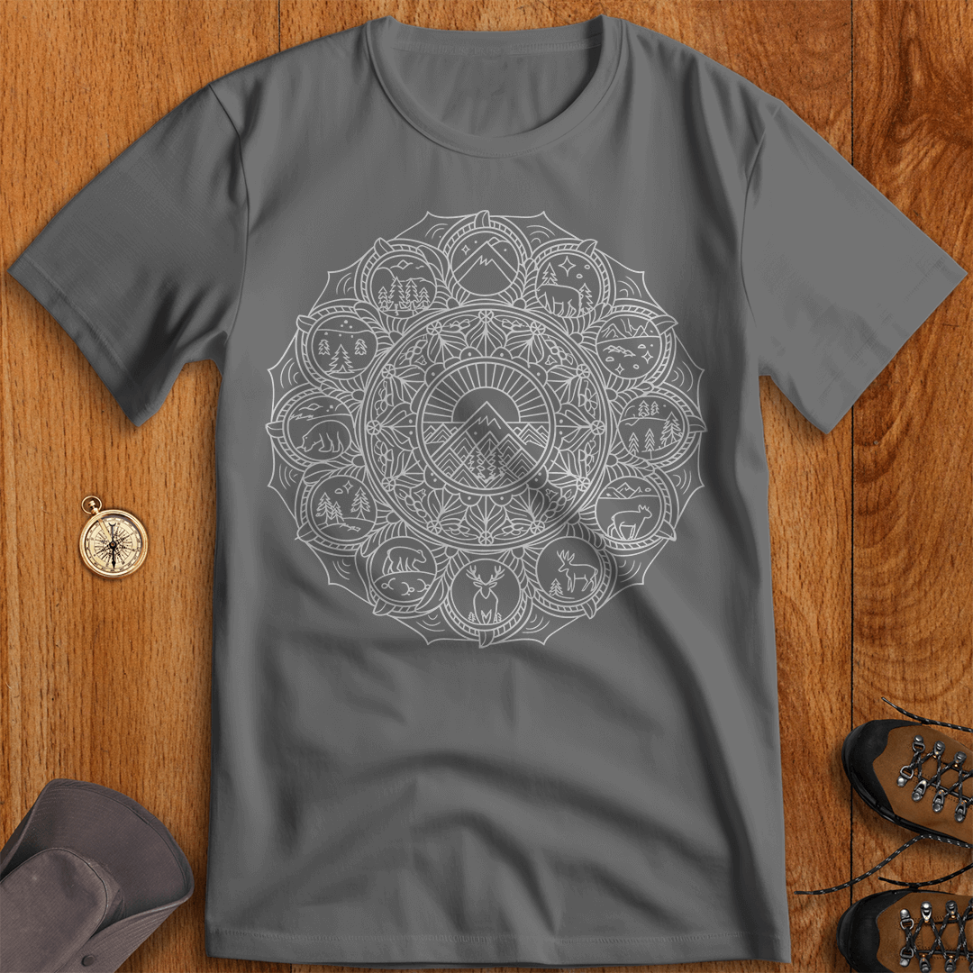 Wild Mandala Nature-Inspired T-Shirt
