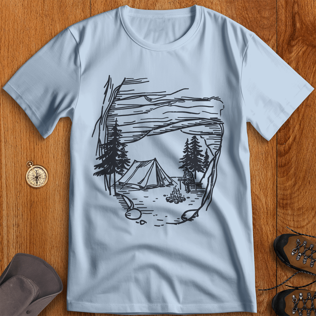 Campsite Haven: Sheltered by Nature