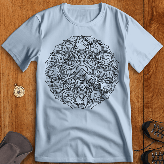 Wild Mandala Nature-Inspired T-Shirt