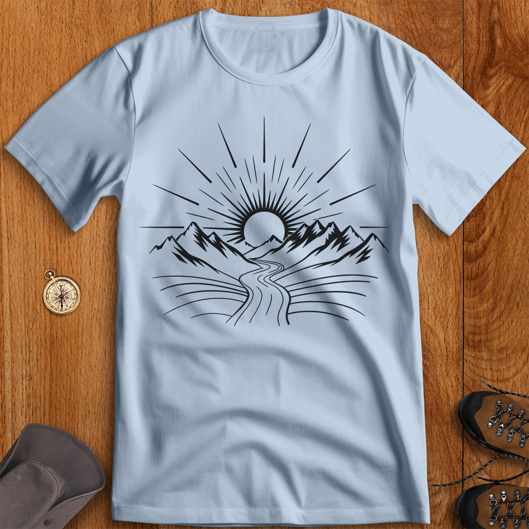 Sunlit Pathways: Journey to the Horizon