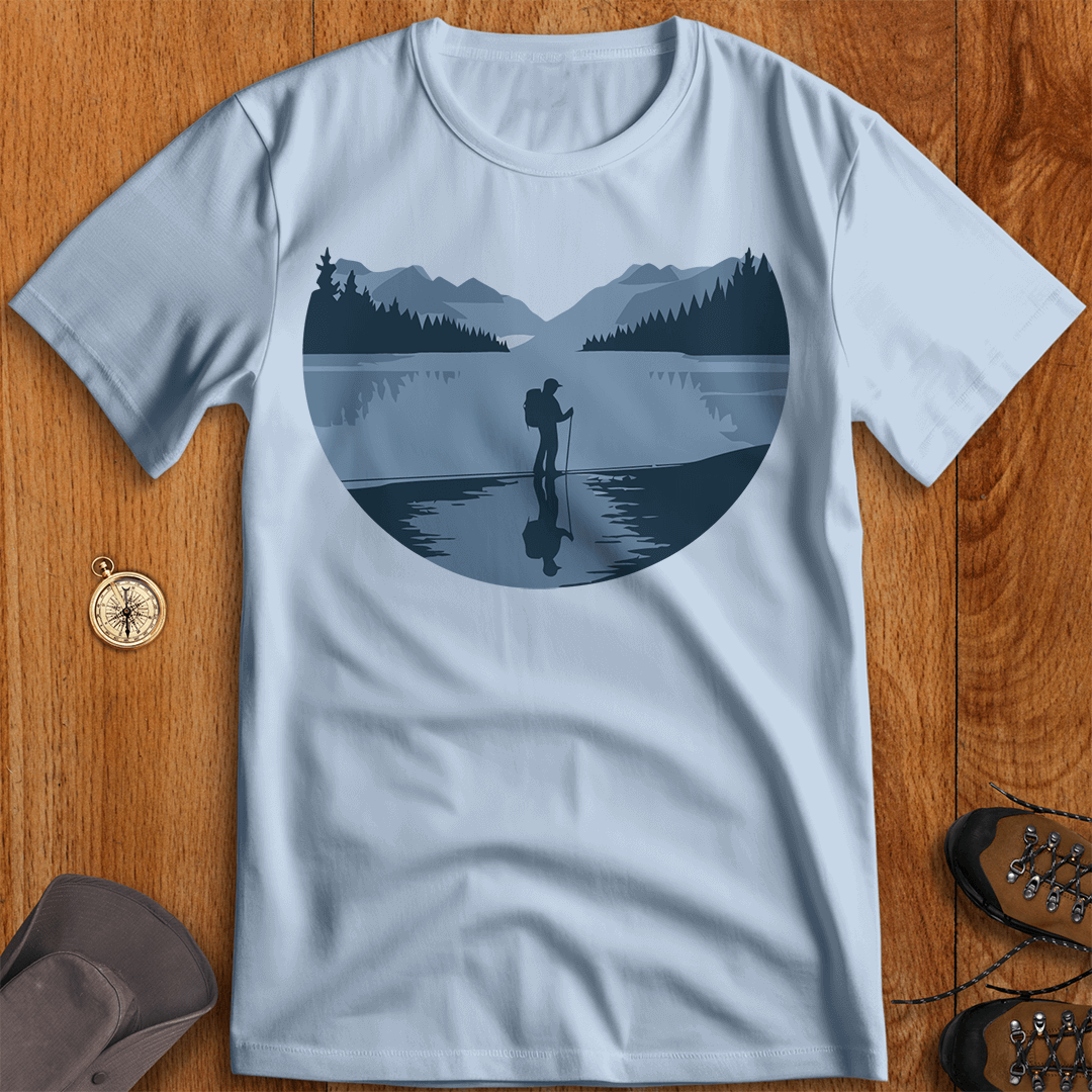 Frozen Lake Reflection: Tranquility in the Wild