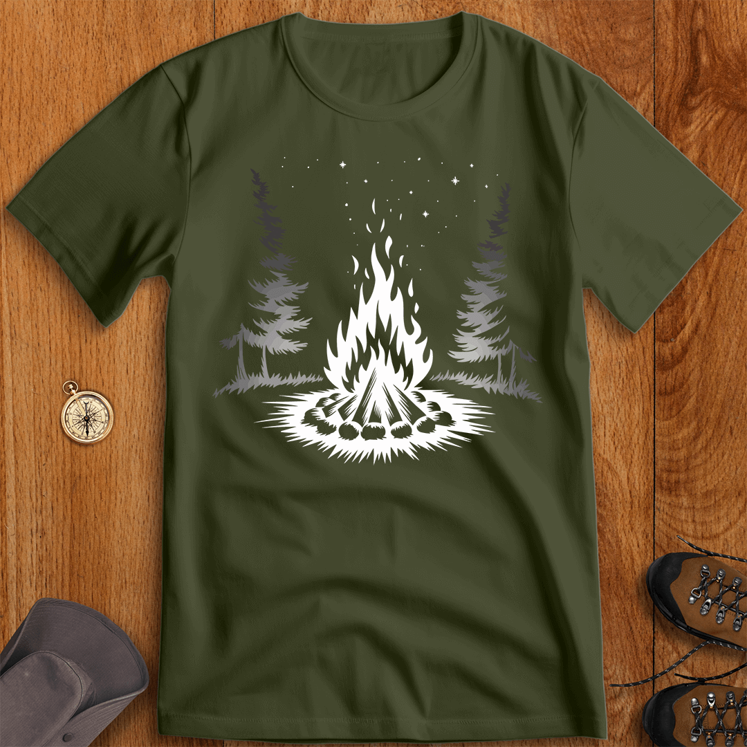Cozy Campfire Night Adventure T-Shirt