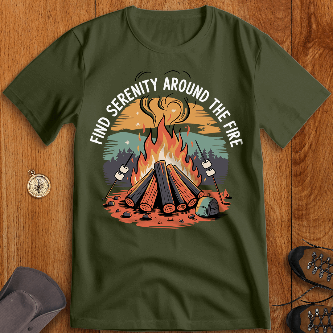 Find Serenity Around the Fire T-Shirt