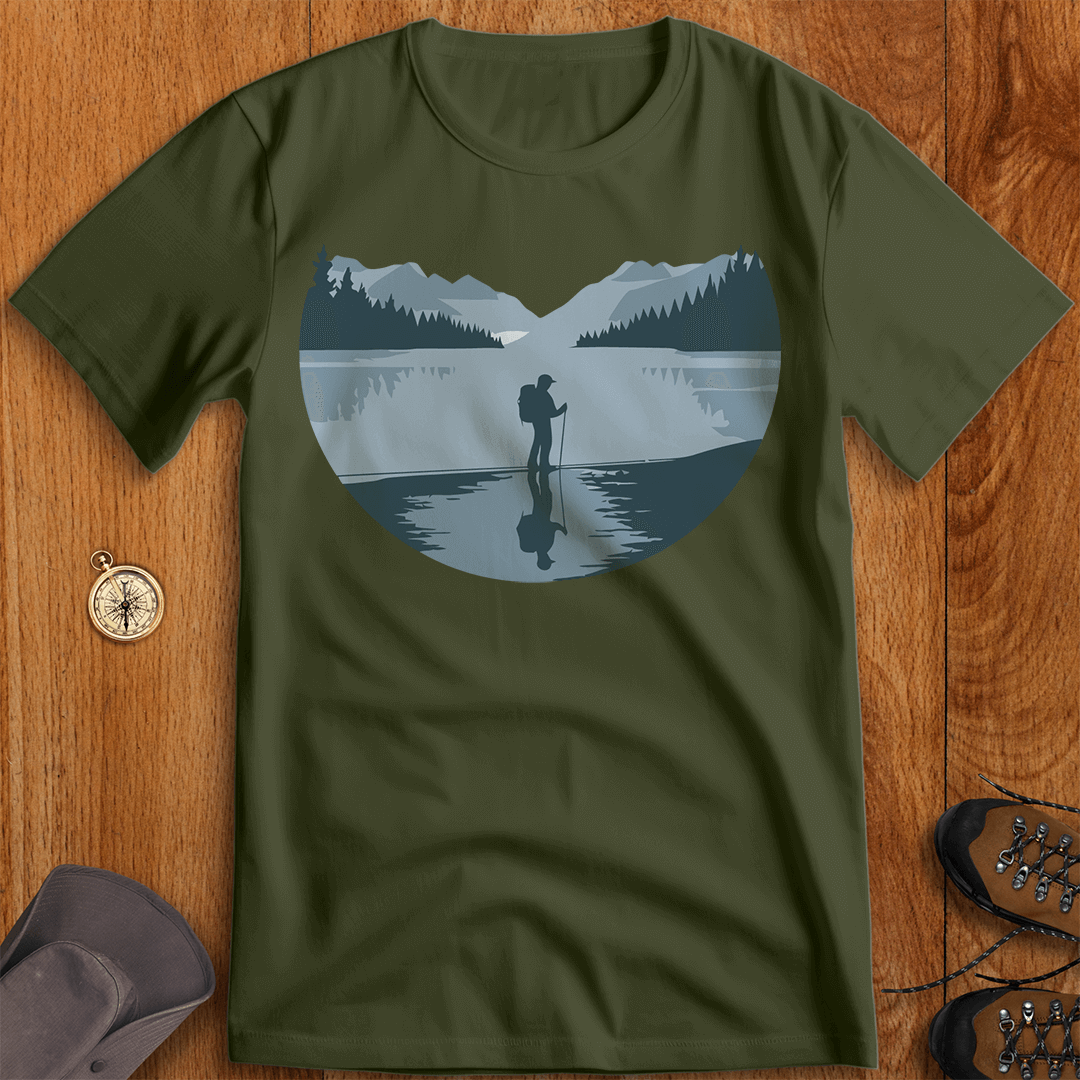 Frozen Lake Reflection: Tranquility in the Wild