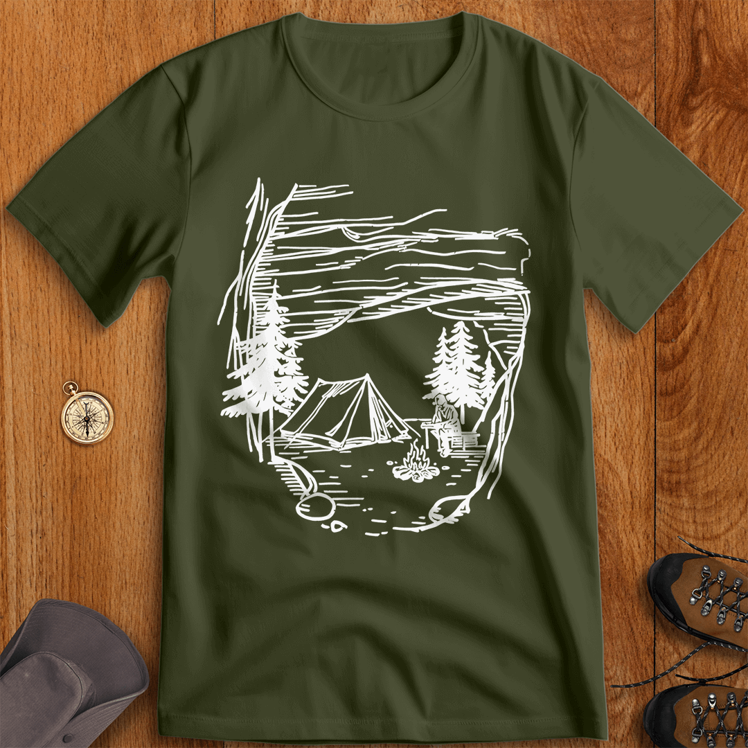 Campsite Haven: Sheltered by Nature