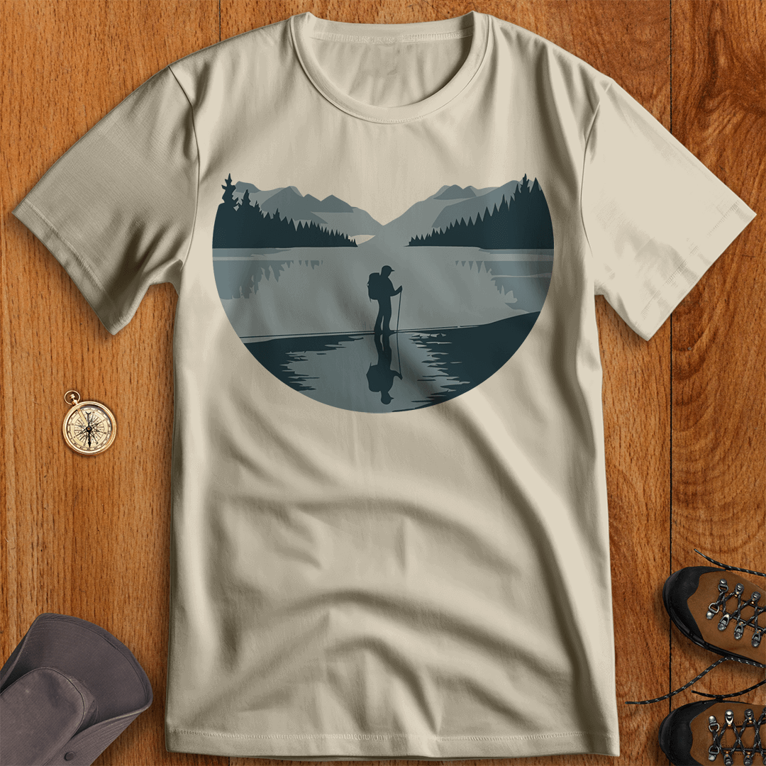 Frozen Lake Reflection: Tranquility in the Wild