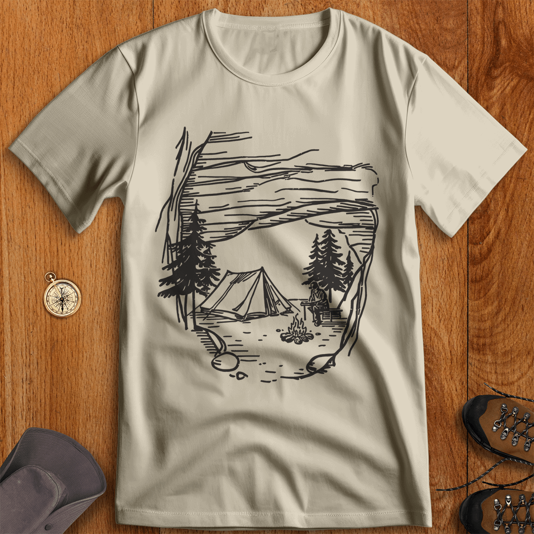 Campsite Haven: Sheltered by Nature