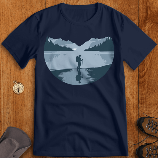 Frozen Lake Reflection: Tranquility in the Wild