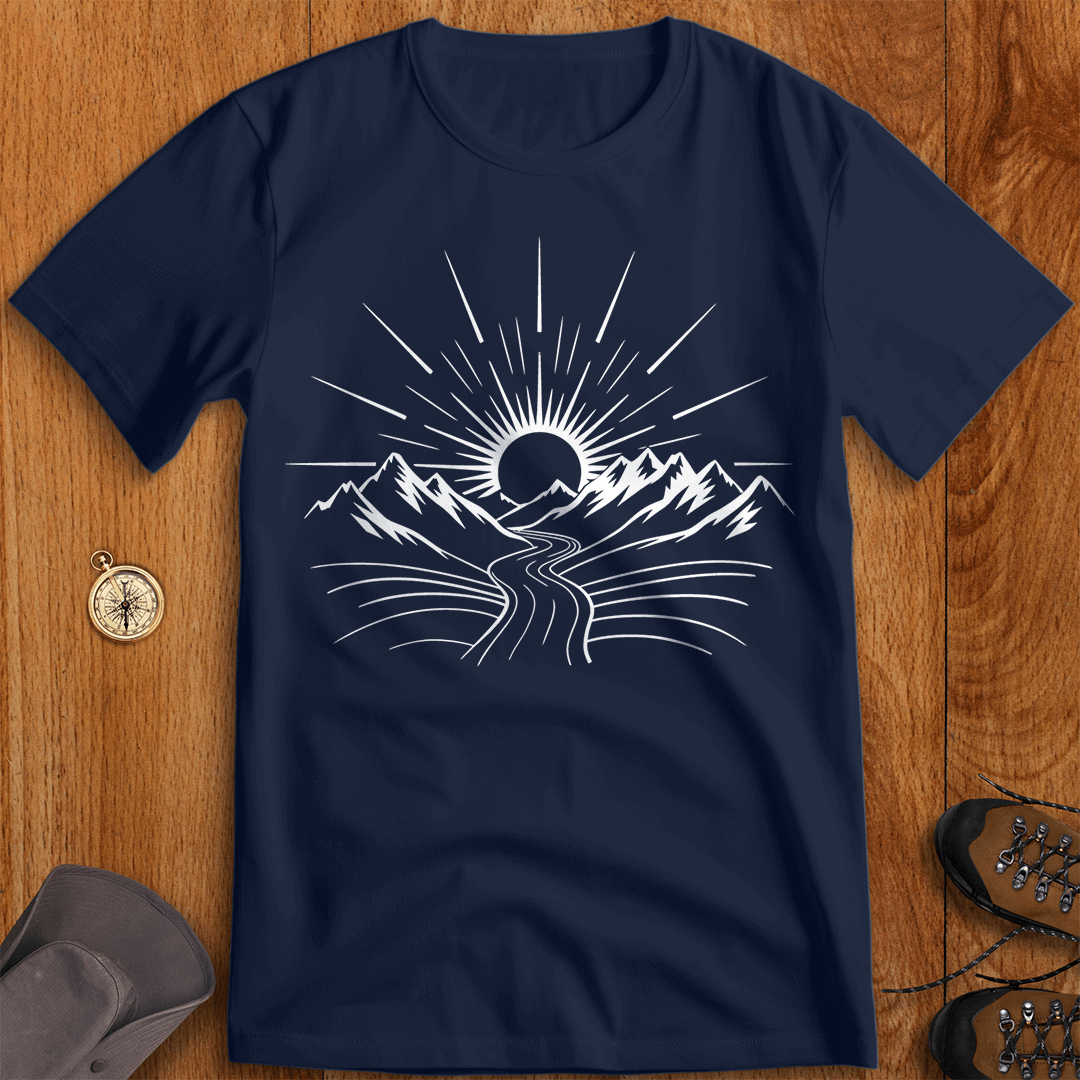 Sunlit Pathways: Journey to the Horizon