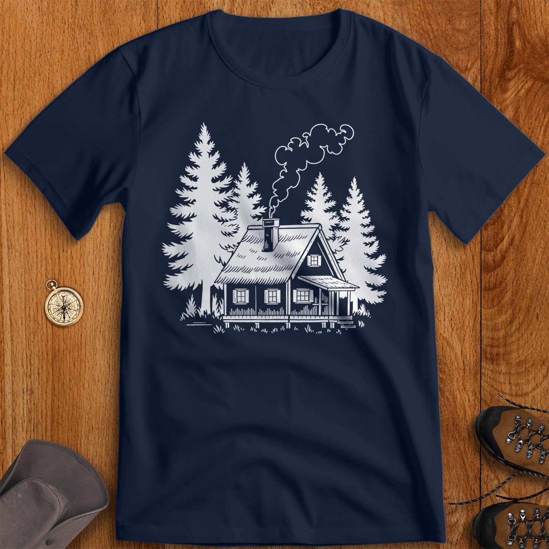 Cozy Cabin Retreat Rustic Escape T-Shirt