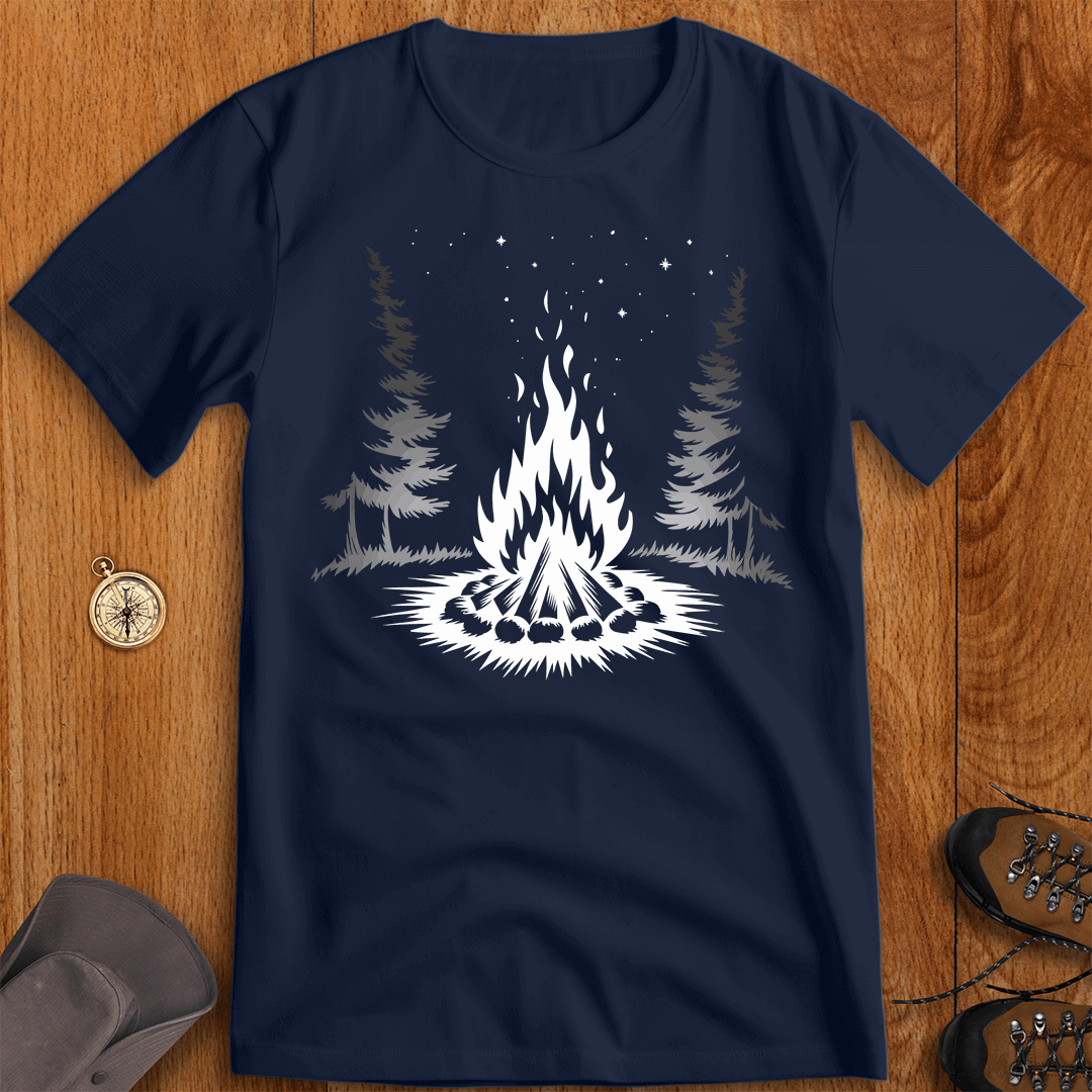 Cozy Campfire Night Adventure T-Shirt