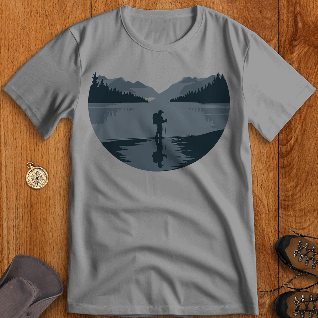 Frozen Lake Reflection: Tranquility in the Wild