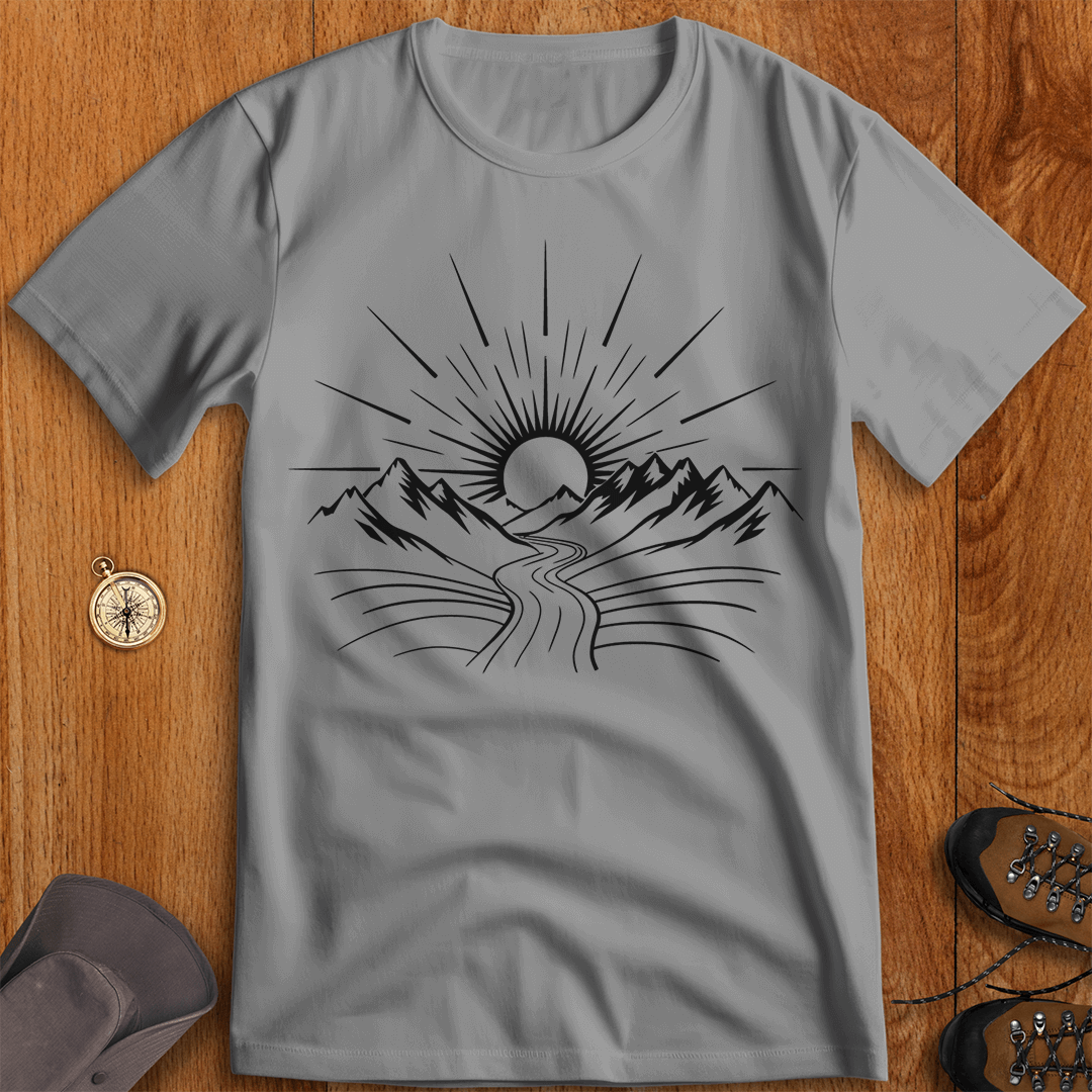 Sunlit Pathways: Journey to the Horizon