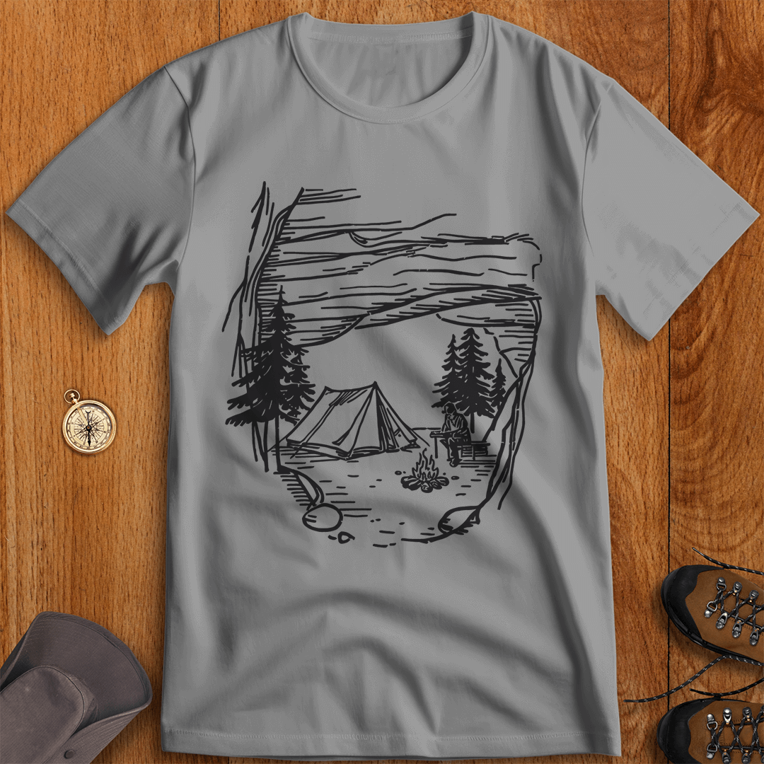 Campsite Haven: Sheltered by Nature
