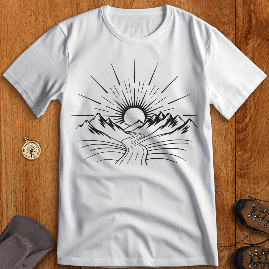 Sunlit Pathways: Journey to the Horizon